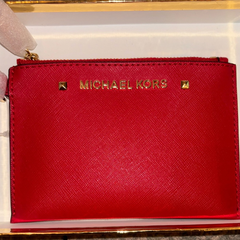 Red Michael Kors Wristlet- NWT - Picture 1 of 2